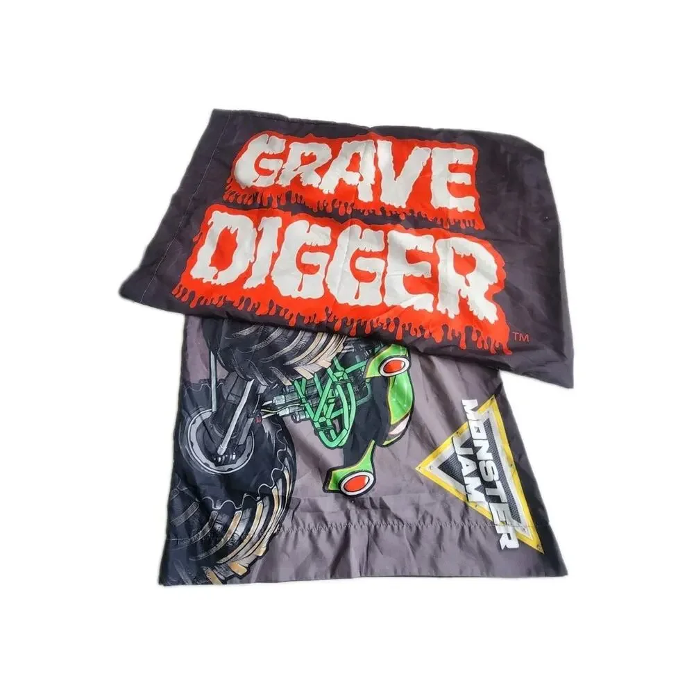 2 Monster Jam Grave Digger Pillowcase Standard Size Bedding Home Decor